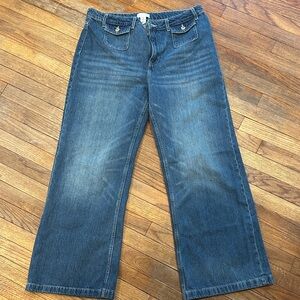 H&M Blue Wide Leg Jeans